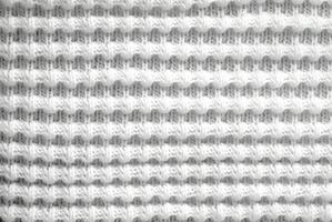 AI generated White Knitted Fabric Texture photo