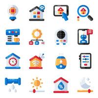 Set of Internet of Things Flat Icons vector