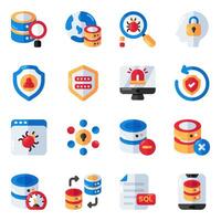 Set of Safety Flat Icons vector