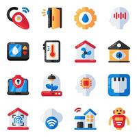 Set of Iot Flat Icons vector