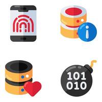 Set of Security and Safety Flat Icons vector