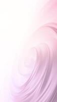 vertical vídeo - elegante sedoso satín fluido espiral en pastel colores recordativo de rosado Rosa pétalos desplegándose. esta romántico floral movimiento antecedentes es lleno hd y un sin costura bucle. video