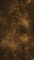 vertical video - abstract background with glittering shiny gold particles and shallow depth of field. This luxury glittering golden motion background animation is full HD and a seamless loop.