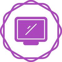 icono de vector de computadora de escritorio