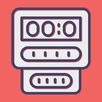 Electric Meter Vector Icon