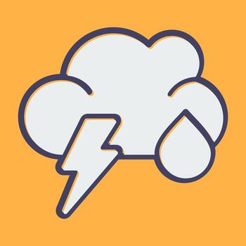 icono de vector de nube