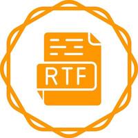 icono de vector rtf