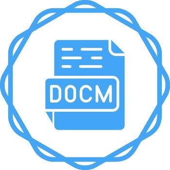 DOCM Vector Icon