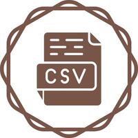 icono de vector csv