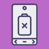 Empty Battery Vector Icon