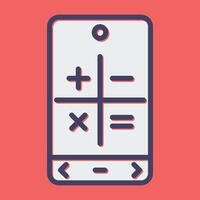 icono de vector de calculadora