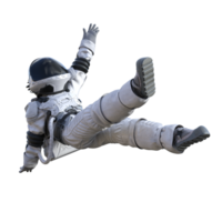 astronauta en transparente fondo, 3d hacer png