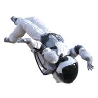 astronauta su trasparente sfondo, 3d rendere png