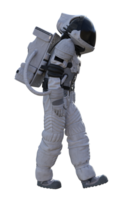 astronauta su trasparente sfondo, 3d rendere png