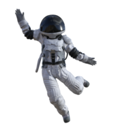 Astronaut on transparent background, 3d render png