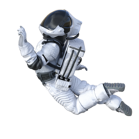 astronaute sur transparent arrière-plan, 3d rendre png