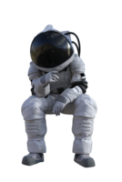 astronaut på transparent bakgrund, 3d framställa png