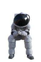 astronaut på transparent bakgrund, 3d framställa png