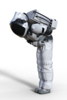 Astronaut on transparent background, 3d render png