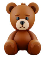 3D-Darstellung Teddybär png