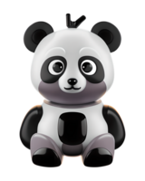 3d ilustração robótico panda png