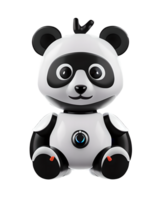 3d illustration robot panda png