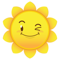 sun smile face cartoon cute png