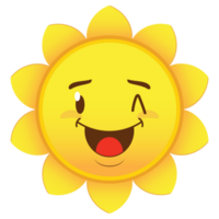 sun smile face cartoon cute png