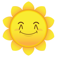 sun smile face cartoon cute png