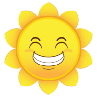 sun smile face cartoon cute png