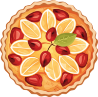 AI generated tourtiere pie spices clipart isolated png