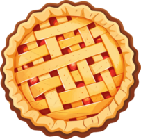 ai gegenereerd tourtiere taart specerijen clip art geïsoleerd png