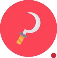 Sickle Long Circle Icon vector