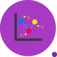 Chart Long Circle Icon vector