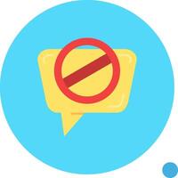 Blocked Long Circle Icon vector