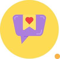 Favourite Long Circle Icon vector