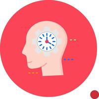 Time management Long Circle Icon vector