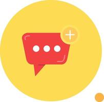 New message Long Circle Icon vector