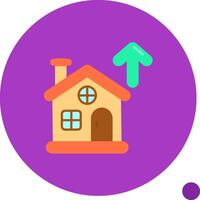 Property Long Circle Icon vector