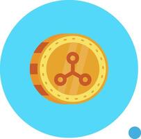 Rippie Long Circle Icon vector