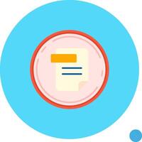 Doc Long Circle Icon vector