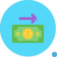 Payment Long Circle Icon vector