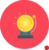 School bell Long Circle Icon vector