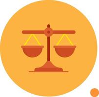 Balance Long Circle Icon vector