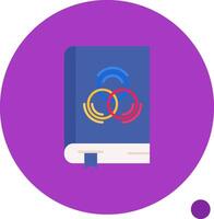 Book Long Circle Icon vector