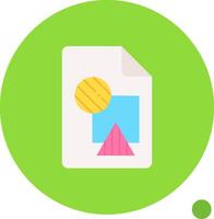 File Long Circle Icon vector