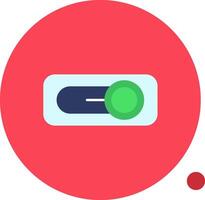 Switch Long Circle Icon vector