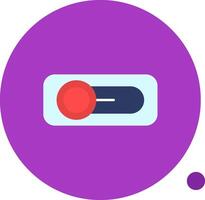 Switch Long Circle Icon vector