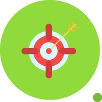 Target Long Circle Icon vector