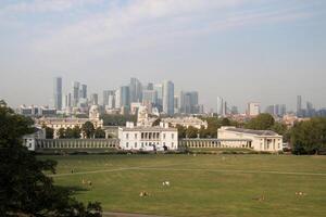 A view of Greenwich in London from the Observatory photo